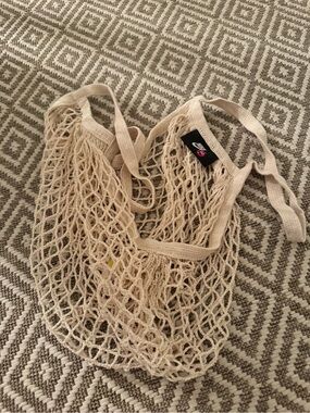 Nike Fruitbag Tote featuring a cream-colored cotton mesh design